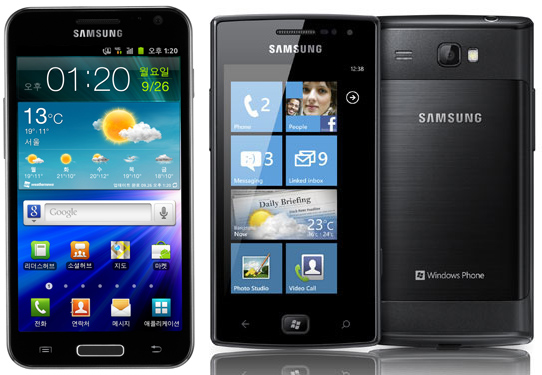 Samsung Galaxy SII LTE and Omnia W Samsung Galaxy SII LTE and Omnia W